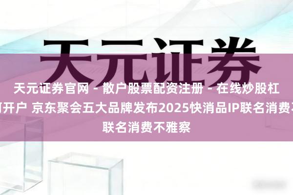 天元证券官网 - 散户股票配资注册 - 在线炒股杠杆如何开户 京东聚会五大品牌发布2025快消品IP联名消费不雅察